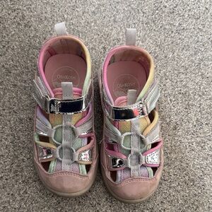 OshKosh B'gosh Kids Sandals in Pink, Green, and Silver